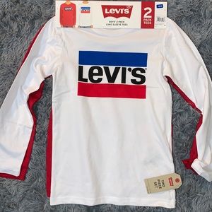 NWT Levis Long Sleeve Shirts 2 pack Boys Size 10/12